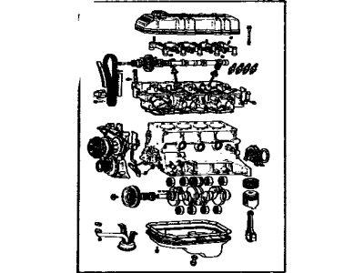 Toyota 19000-35261 Engine Assembly, Partial
