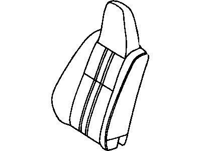 Toyota 71074-1G180-E4 Front Seat Back Cover, Left(For Separate Type)