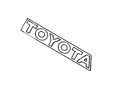 Toyota 75442-16520 Luggage Compartment Door Name Plate, No.2