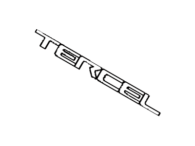 1997 Toyota Tercel Emblem - 75443-16130