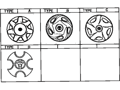 1998 Toyota Tercel Wheel Cover - 42602-16100