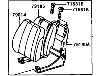 Toyota 79150-28081-E0 Back Assembly Seat, LH