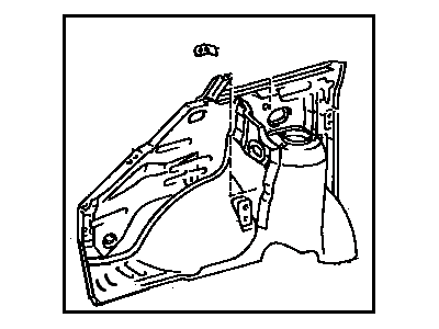 Toyota 53701-28261 Apron Sub-Assembly, Front Fender, RH