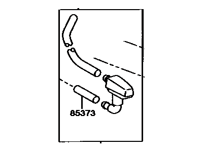 Toyota 85370-95D07 Hose Assy, Windshield Washer