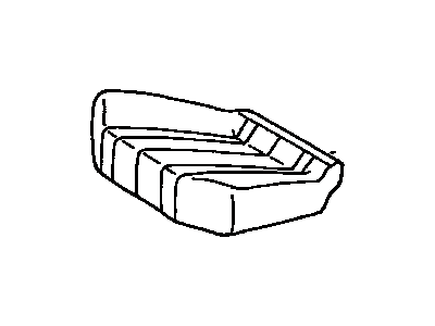 Toyota 71072-95D07-06 Front Seat Cushion Cover, Left(For Separate Type)