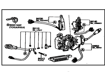 1984 Toyota Land Cruiser Turn Signal Switch - 84310-60430