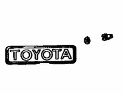 Toyota 75441-20160 Rear Name Plate, No.1