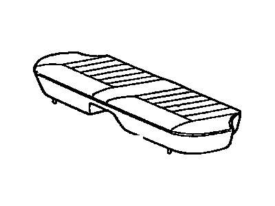 Toyota 71075-20640-05 Rear Seat Cushion Cover (For Bench Type)