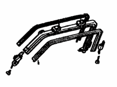 Toyota 61810-20010 Rail Assembly, Shoulder Belt Guide, RH