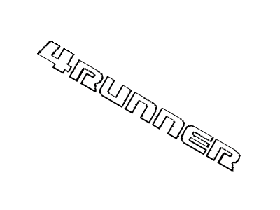2014 Toyota 4Runner Emblem - 75431-35040