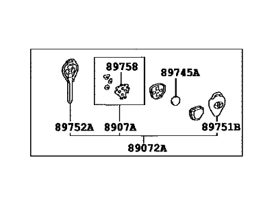 Toyota 89070-52G50 Transmitter Assembly, Do