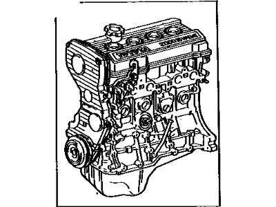 Toyota 19000-74430 Engine Assembly, Partial