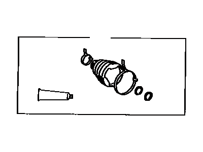 Toyota 04438-06010 Front Cv Joint Boot, Right