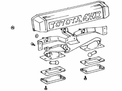 Toyota 81270-69155 Lamp Assembly, License Plate