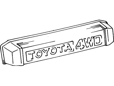 Toyota 81276-90K02 Cover, License Plate Lamp