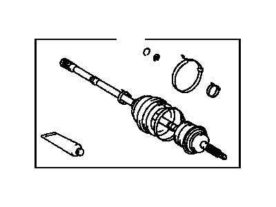 Toyota 43470-29138 Shaft Assembly, Front Drive Outboard Joint, Left