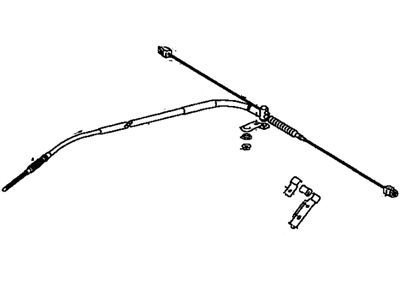 Toyota 46420-34010 Cable Assembly, Parking Brake