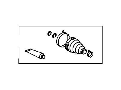 Toyota 04438-04011 Front Cv Joint Boot Kit Inboard Joint