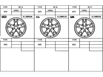 2013 Toyota Prius Spare Wheel - 42611-47200