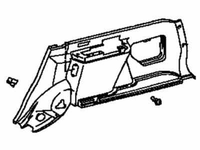 Toyota 64730-13050-P0 Panel Assy, Deck Trim Side, RH