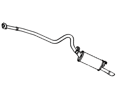 1984 Toyota Starlet Exhaust Pipe - 17430-13140