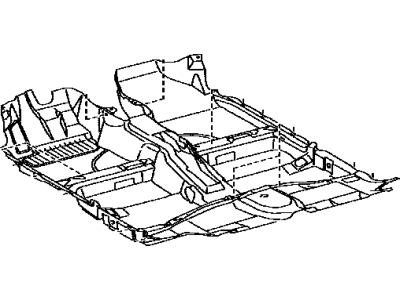 Toyota 58510-12L10-B0 Carpet Assembly, Floor