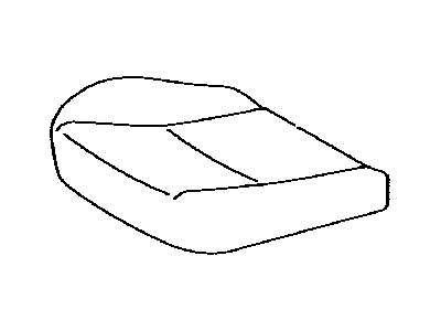 Toyota 71072-52N40-B1 Front Seat Cushion Cover, Left(For Separate Type)