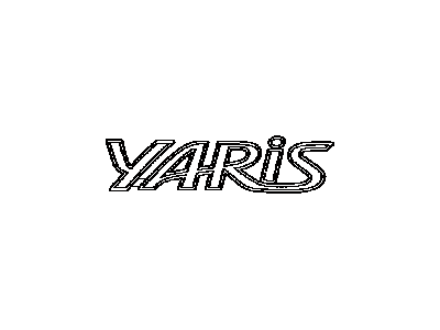 2013 Toyota Yaris Emblem - 75442-52370