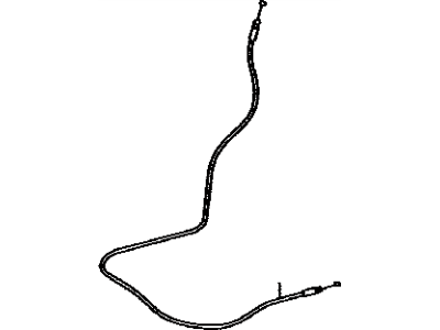 Toyota 72210-20010 Cable Assembly, Seat Back Control