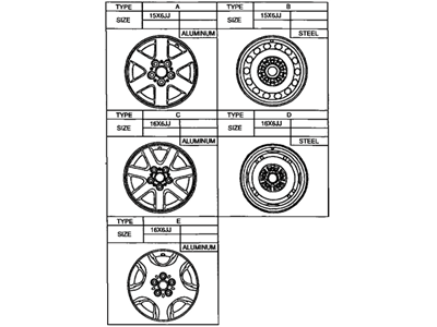 Toyota 42611-AC040 Wheel, Disc