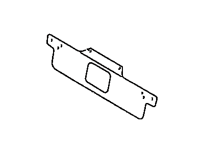 Toyota 64166-AC010 Cover, Upper Back Panel Hole