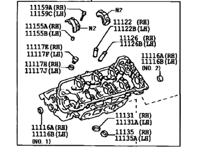 2000 Toyota Sienna Cylinder Head - 11102-09031