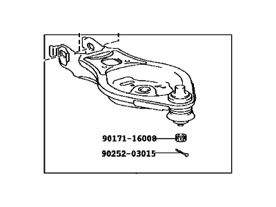 Toyota 48730-09020 Rear Suspension Control Arm, No.2 Left