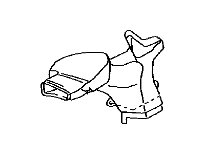 Toyota 87218-0C040 Duct, Air, Rear NO.6