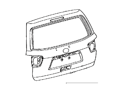 Toyota 67005-0C160 Panel Sub-Assy, Back Door