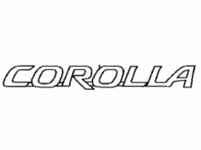 2022 Toyota Corolla Emblem - 75442-02610