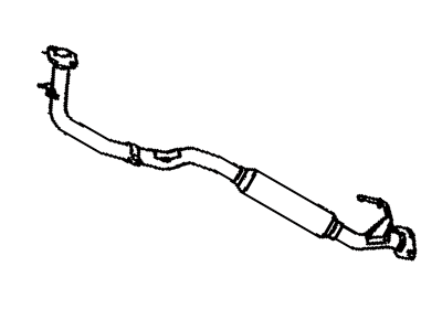 Toyota 17410-74890 Front Exhaust Pipe Assembly
