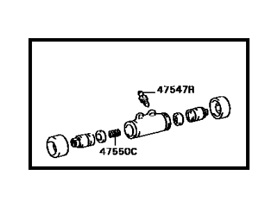 Toyota 47550-20141 Cylinder Assembly, Rear Wheel Brake