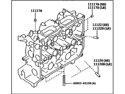 Toyota SU003-00111 Head Assembly-Cylinder RH