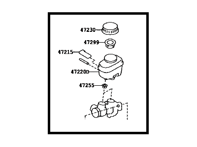 Toyota SU003-04242 Brake Master Cylinder Sub-Assembly