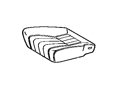 Toyota 71071-1B583-02 Front Seat Cushion Cover, Right(For Separate Type)