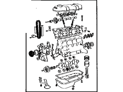 Toyota 19000-35210 Engine Assembly, Partial
