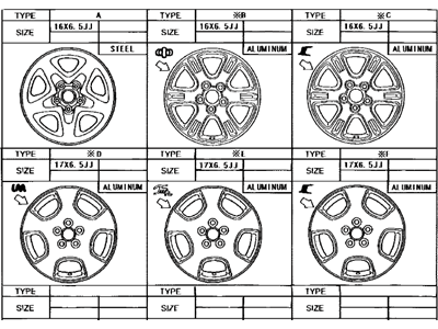 Toyota 42611-48130 Wheel, Disc