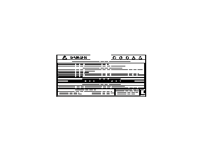 Toyota G9288-50020 Label, Battery CAUTI