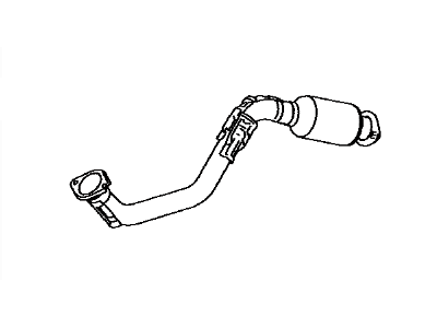 Toyota 17410-36200 Front Exhaust Pipe Assembly