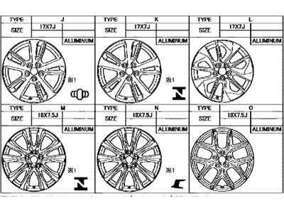 2020 Toyota Avalon Spare Wheel - 42611-42470