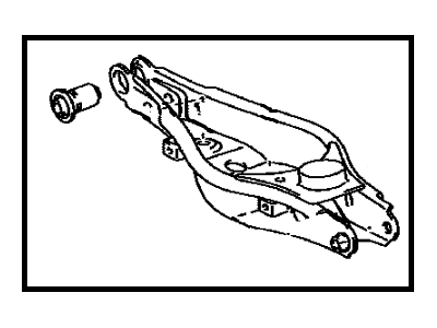Toyota 48740-42010 Rear Suspension Control Arm Assembly, No.2 Left