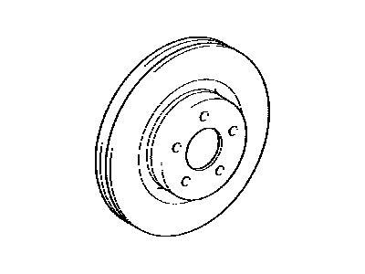 Toyota 43512-42050 Front Disc