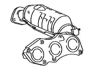 Toyota 17140-0P080 Right Exhaust Manifold Sub-Assembly