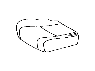 Toyota 71075-0E120-B1 Rear Seat Cushion Cover, Right (For Separate Type)